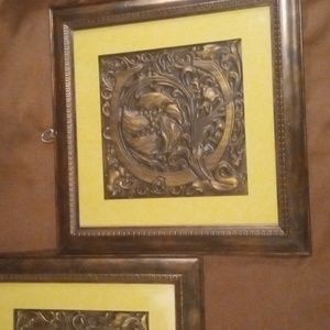 Glass Framed Wall Decor Letter "C"